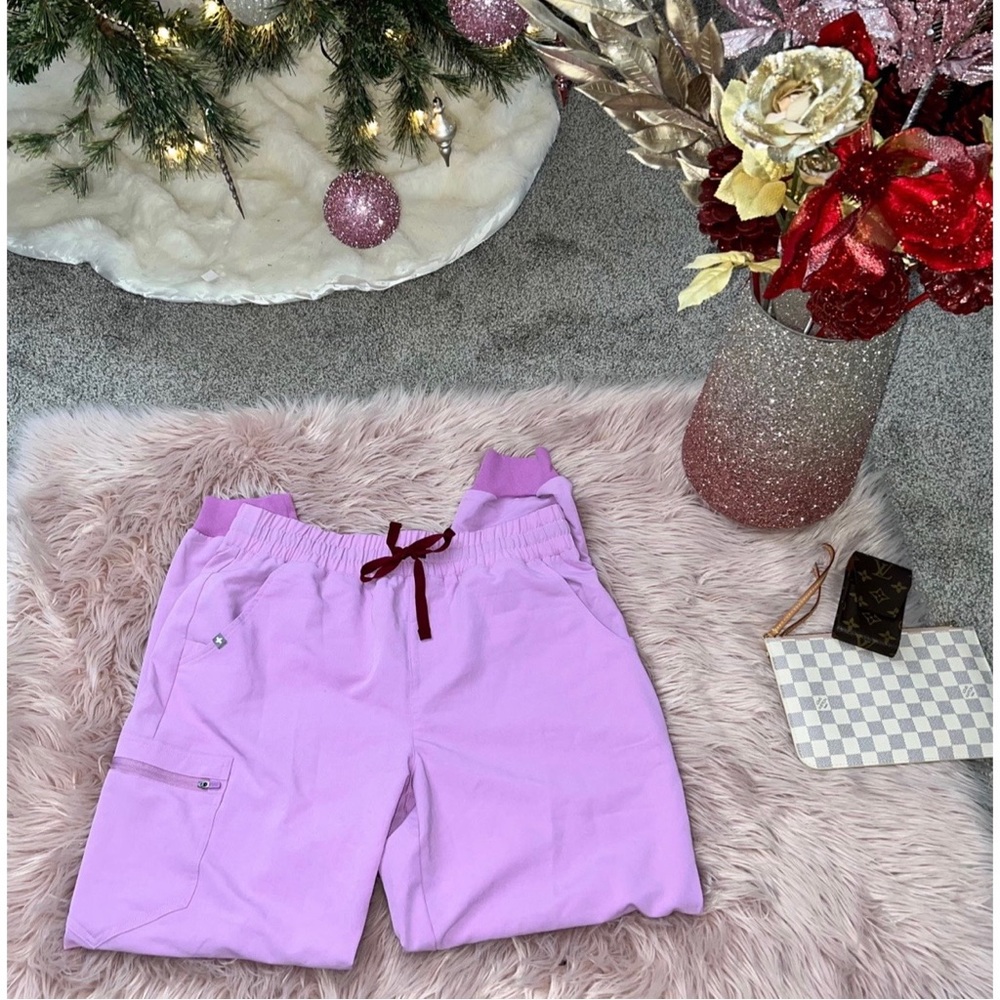 NEW FIGS Zamora High Waisted Joggers - Dusk- Large - Picture 1 of 7